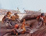 432. 1931 Dirt Track Crash