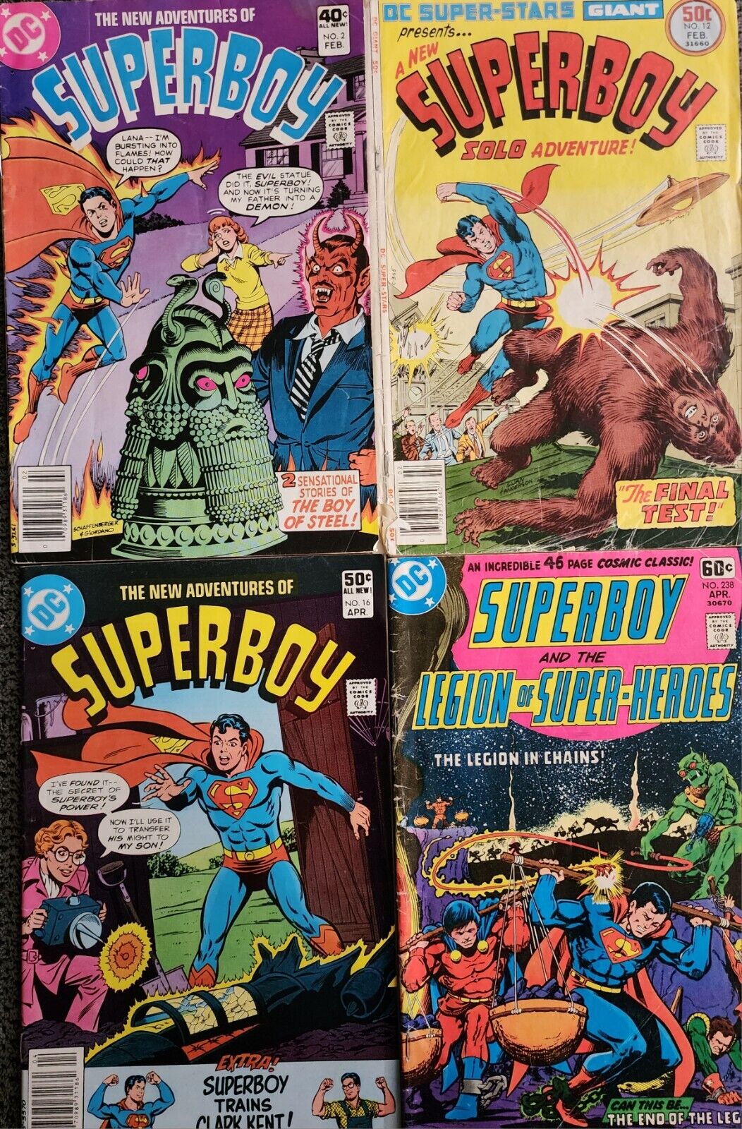 DC Super-Stars #12 New Adventures Of Superboy 2 16 1977 Legion Bates Vol. 1