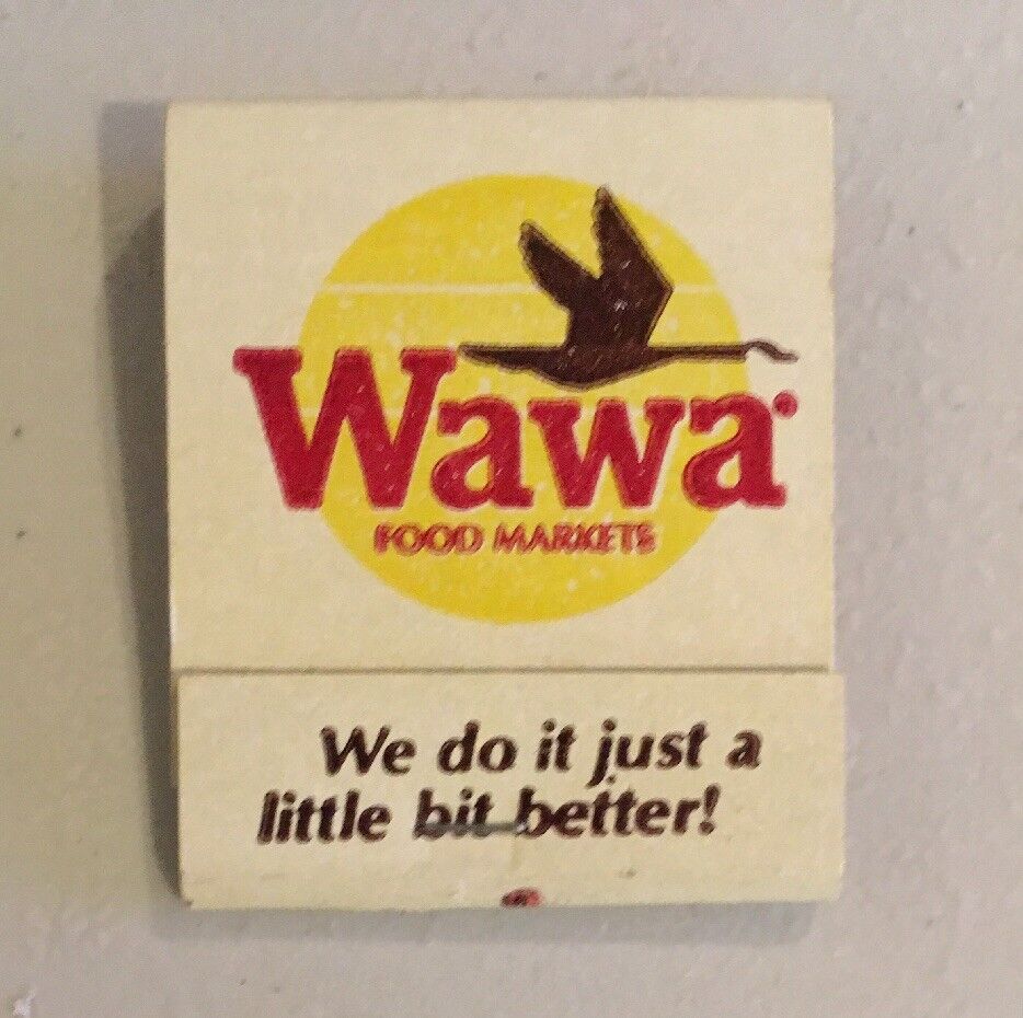 Vintage Pack Of Wawa Food Markets Matches Matchbook Philadelphia Unused NOS