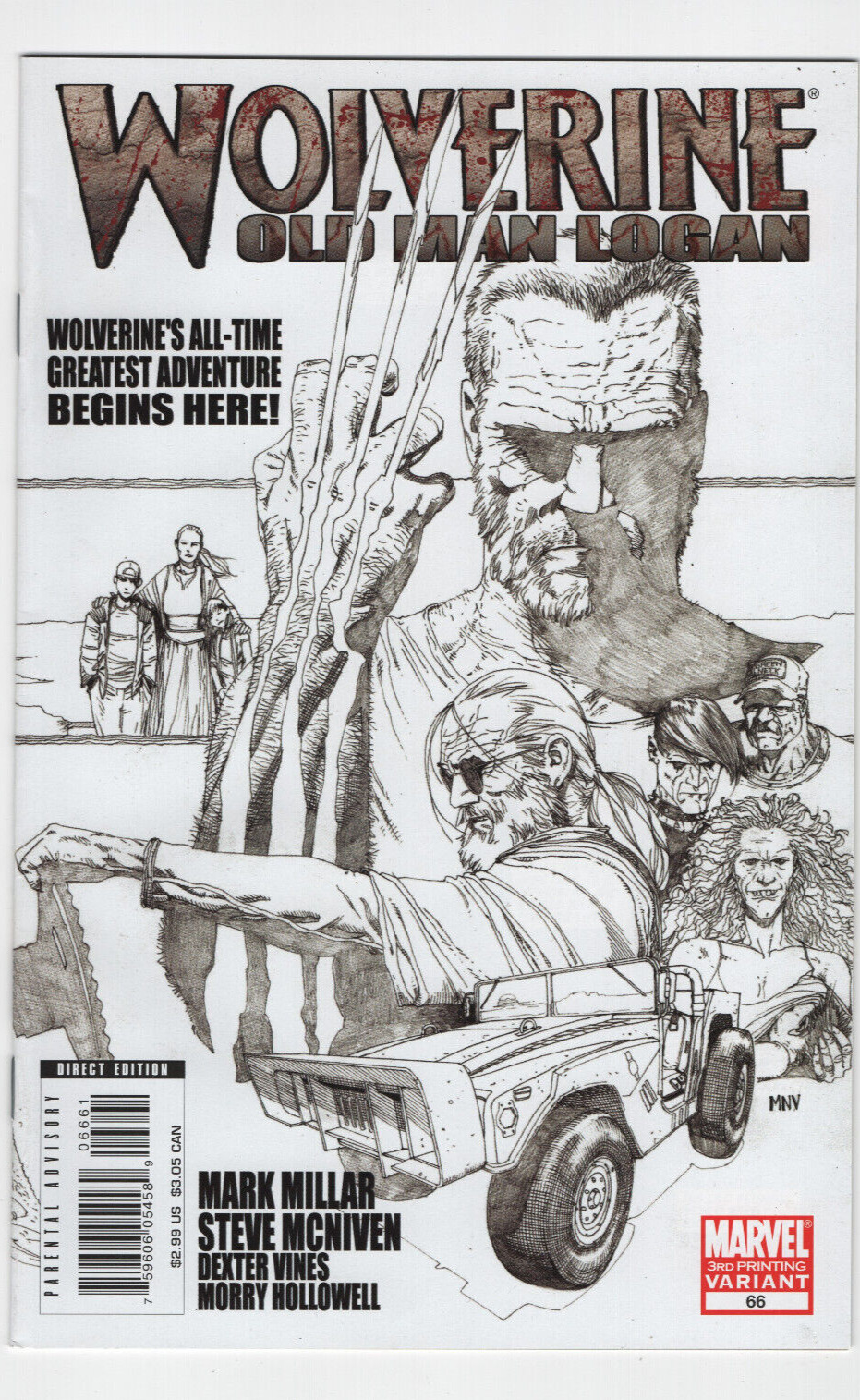 Wolverine  #66 3rd Print Variant 1st Appearance Old Man Logan 2009 Marvel Comic