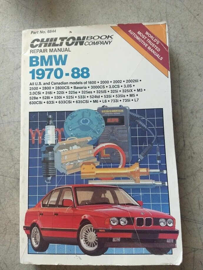 Chilton No. 6844 BMW 1970-88 Service Repair Tune-Up Manual
