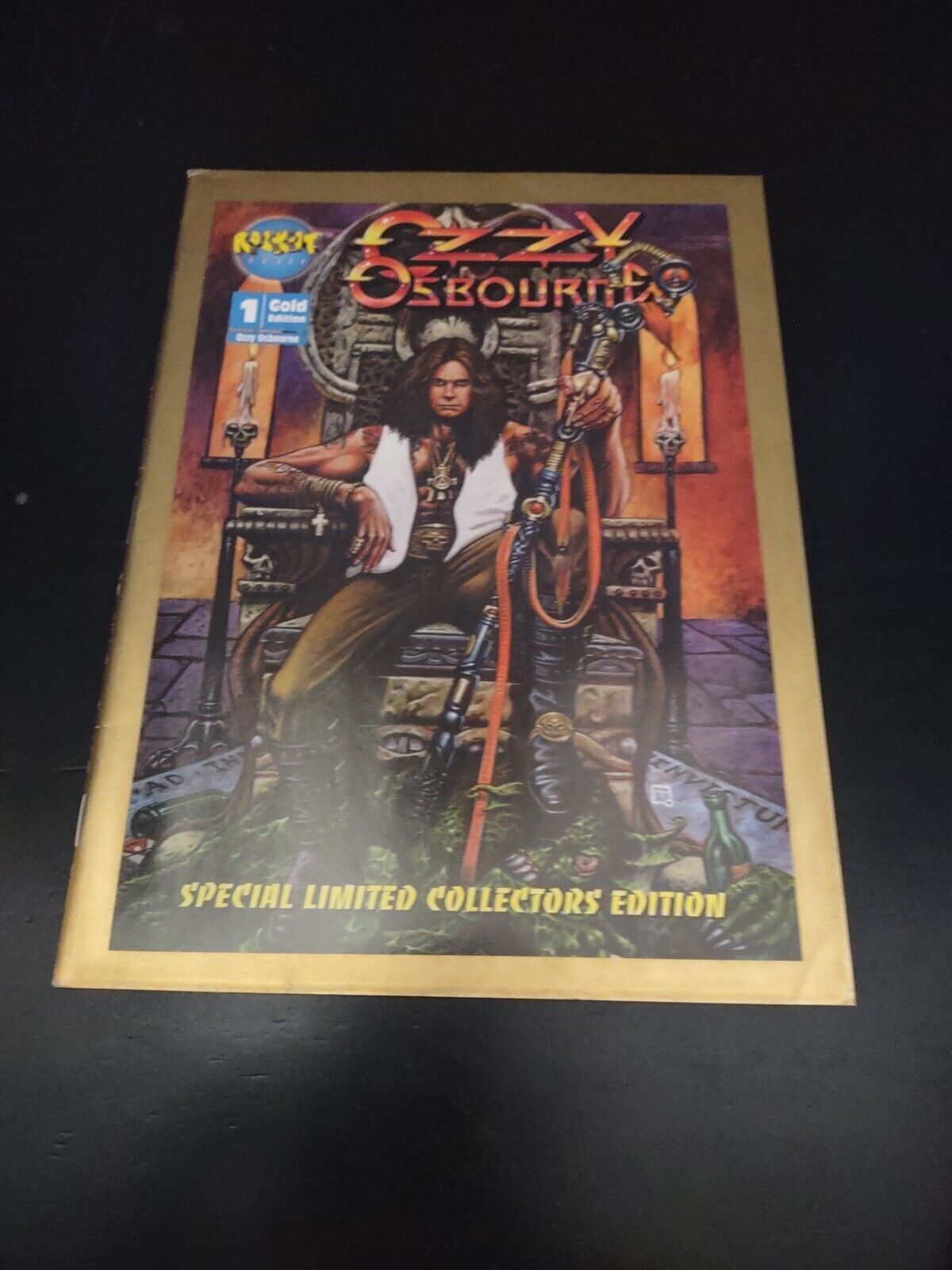 Ozzy Osbourne COMIC Book Rock It Rockit Comix #1 1993 Magazine Black Sabbath