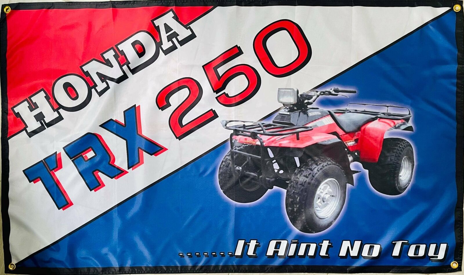 HONDA TRX 250 ATV 3x5ft FLAG BANNER MAN CAVE GARAGE