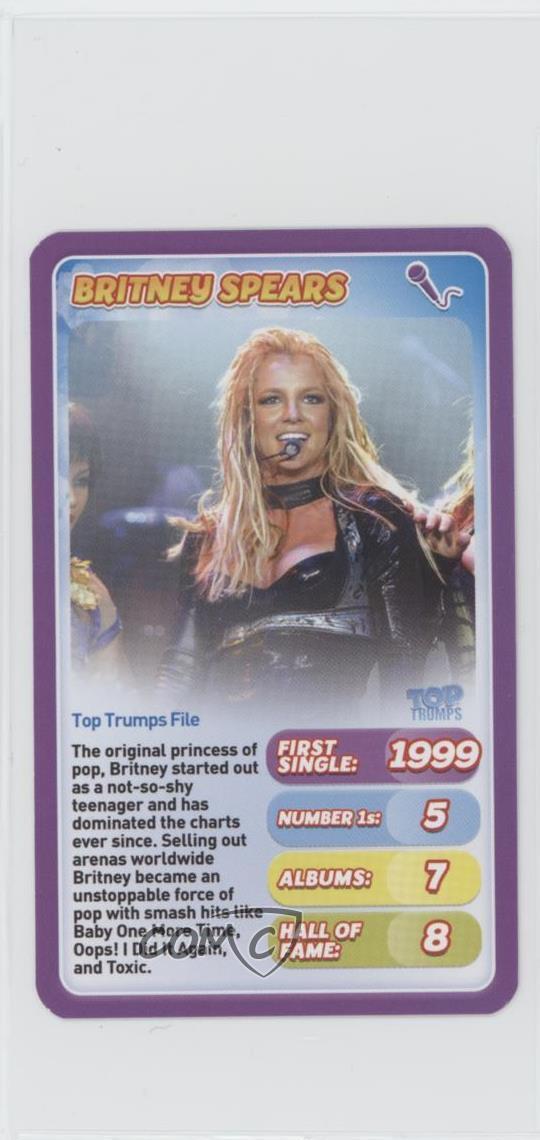 2021 Top Trumps Turbo Pop Stars Britney Spears 0ep9