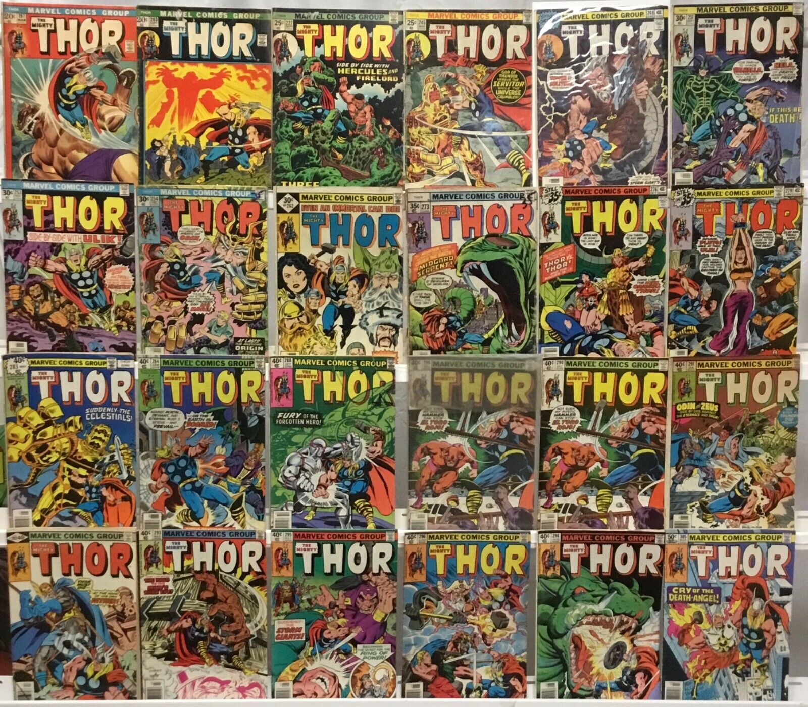 Marvel Comics - Vintage Thor - Comic Book Lot of 24 Issues 1971
