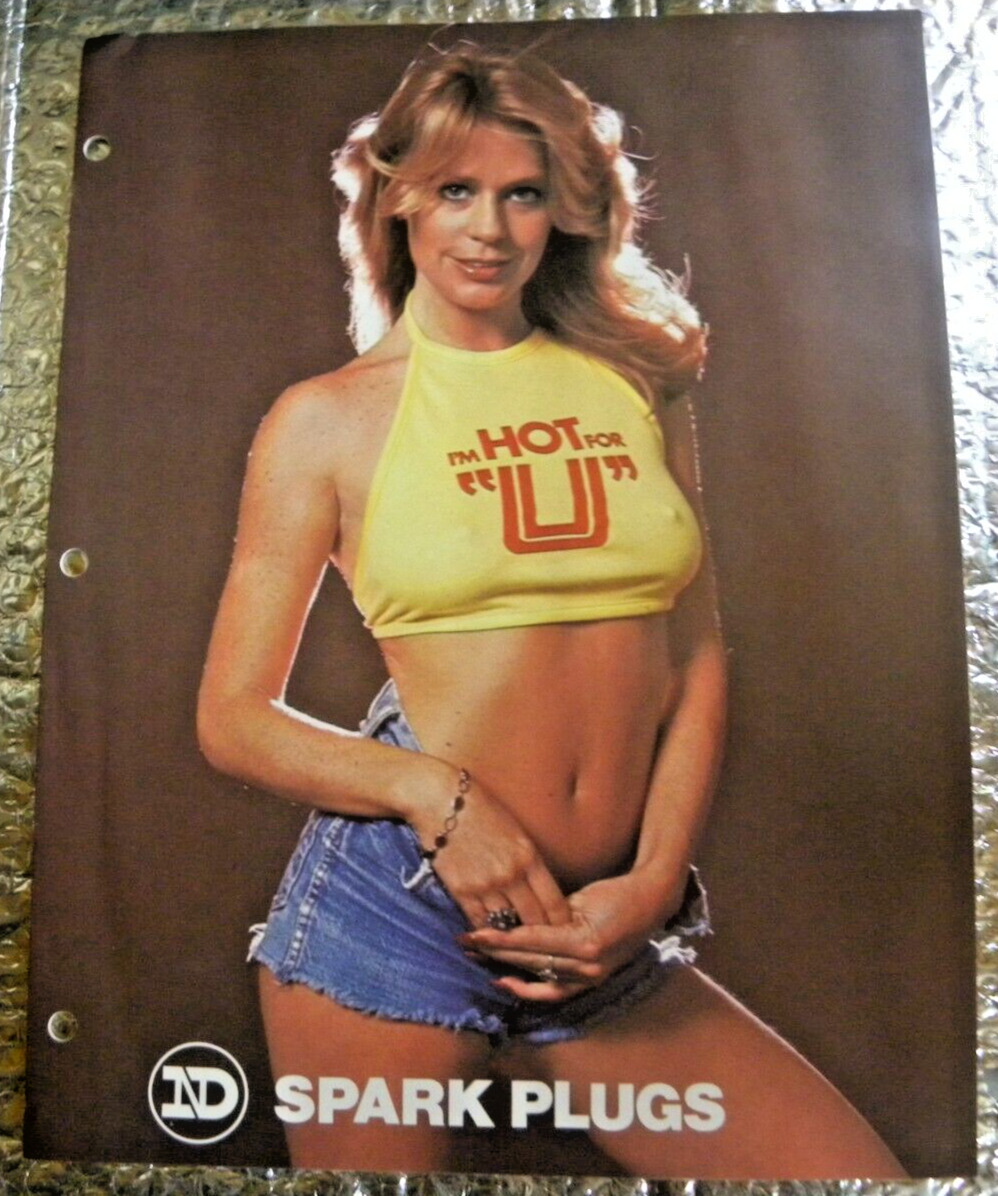 Late 1970s ND Nippondenso Spark Plugs Clothing Catalog Brochure Hot Girl Cover