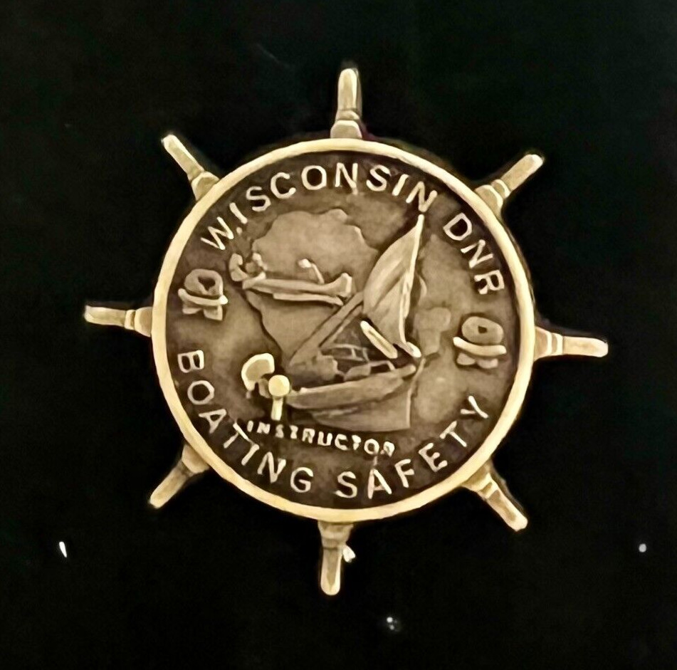 Wisconsin DNR Boating Safety Instructor Collectible Lapel Pin