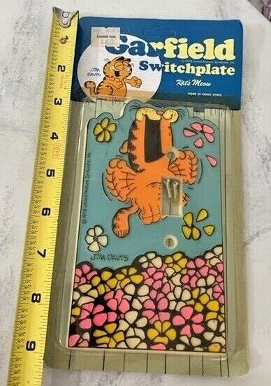 Vintage GARFIELD Light Switch Cover Kat's Meow NOS 1978 Switch Plate 3 Variation