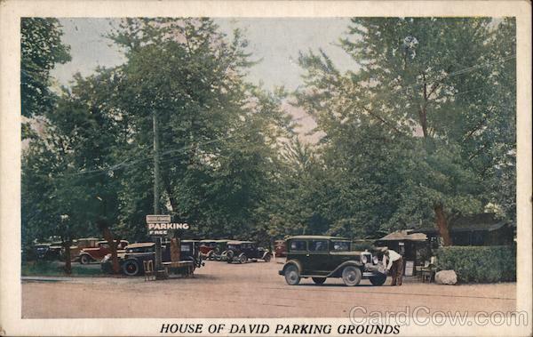 Benton Harbor,MI House of David Parking Grounds Berrien County Michigan Postcard