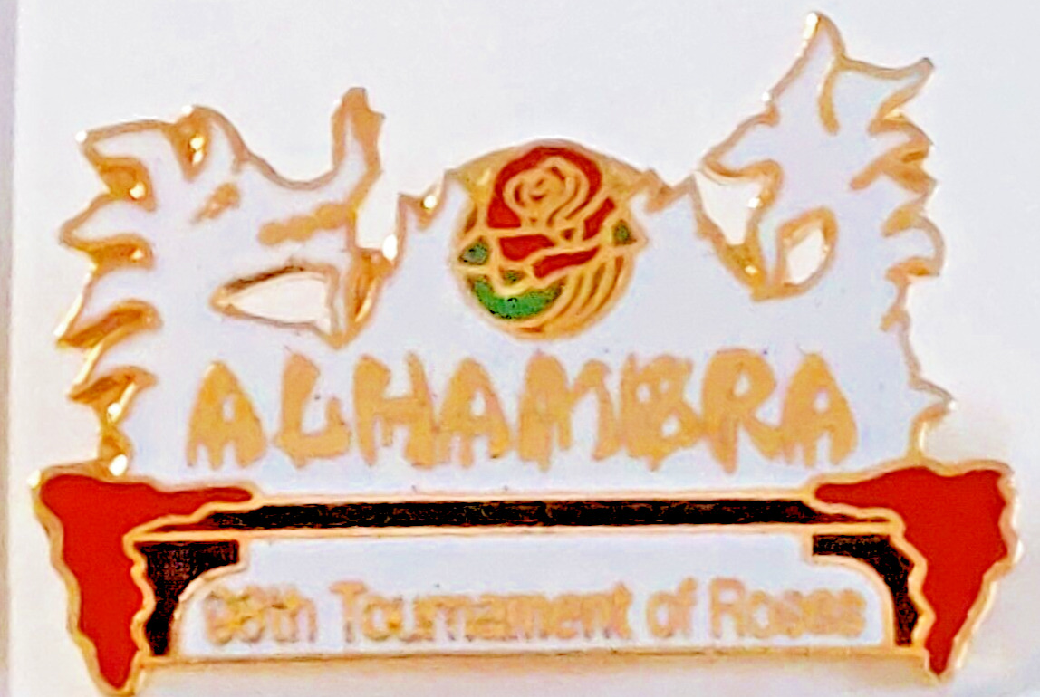 Rose Parade 1987 City of  Alhambra 98th Tournament of Roses Lapel Pin
