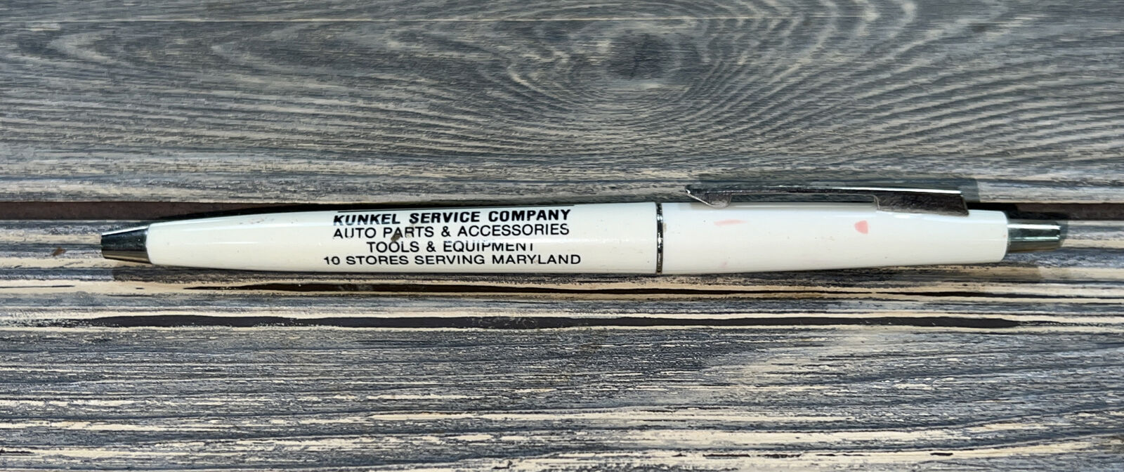 Vintage Pen McCord Gaskets Kunkel Service Company White Silver Ritepoint 