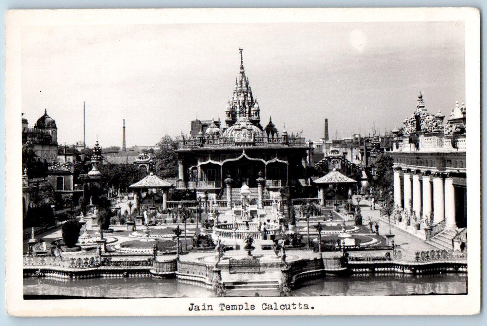 Calcutta (Kolkata) India Postcard Jain Temple c1920's Unposted RPPC Photo