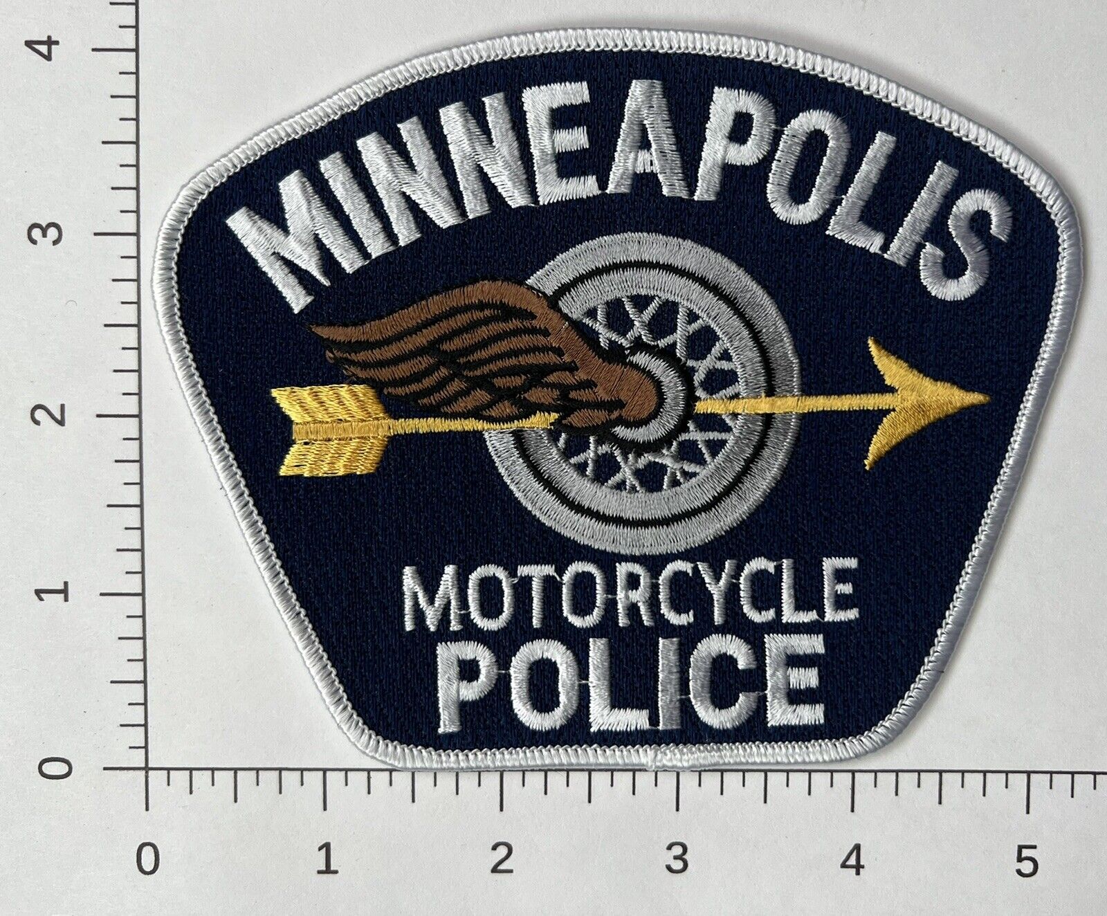 MN Minnesota Minneapolis Motorcycle Police Motors patch RARE GRAY Variation