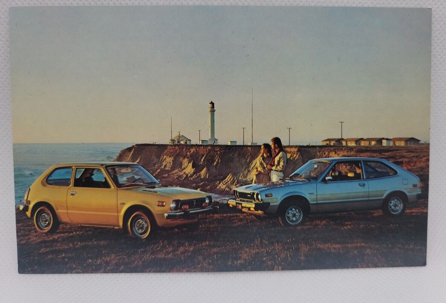 Vintage Postcard 1977 Honda CVCC and Accord Car Advertising 