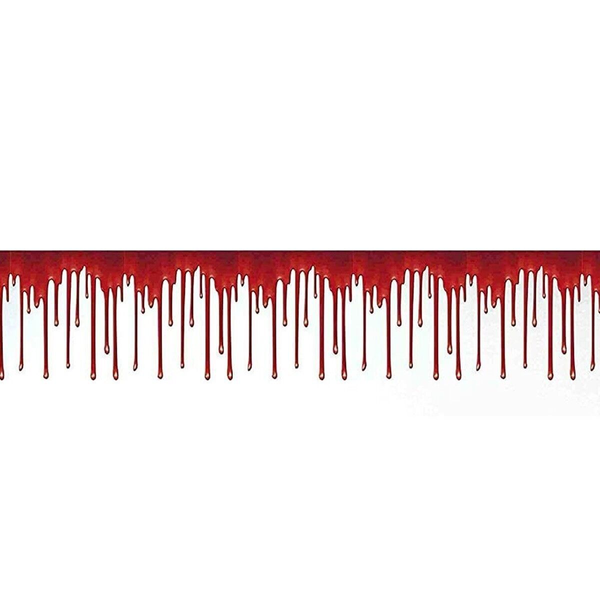 Horror BLOODY BORDER Scene Wall Trim Halloween Party Decoration Prop-20ft x1.5ft