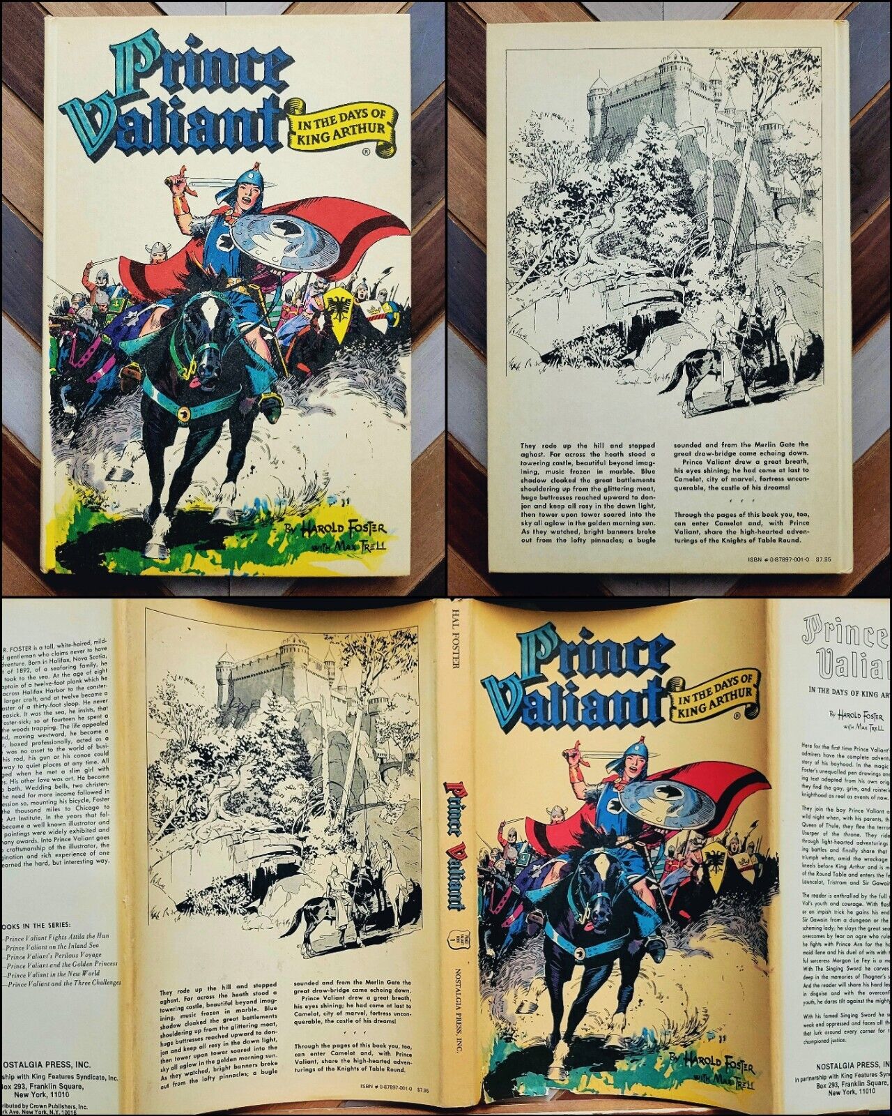 PRINCE VALIANT: Hardcover Vol.1 (Hal Foster / Nostalgia Press 1977) + Dustjacket