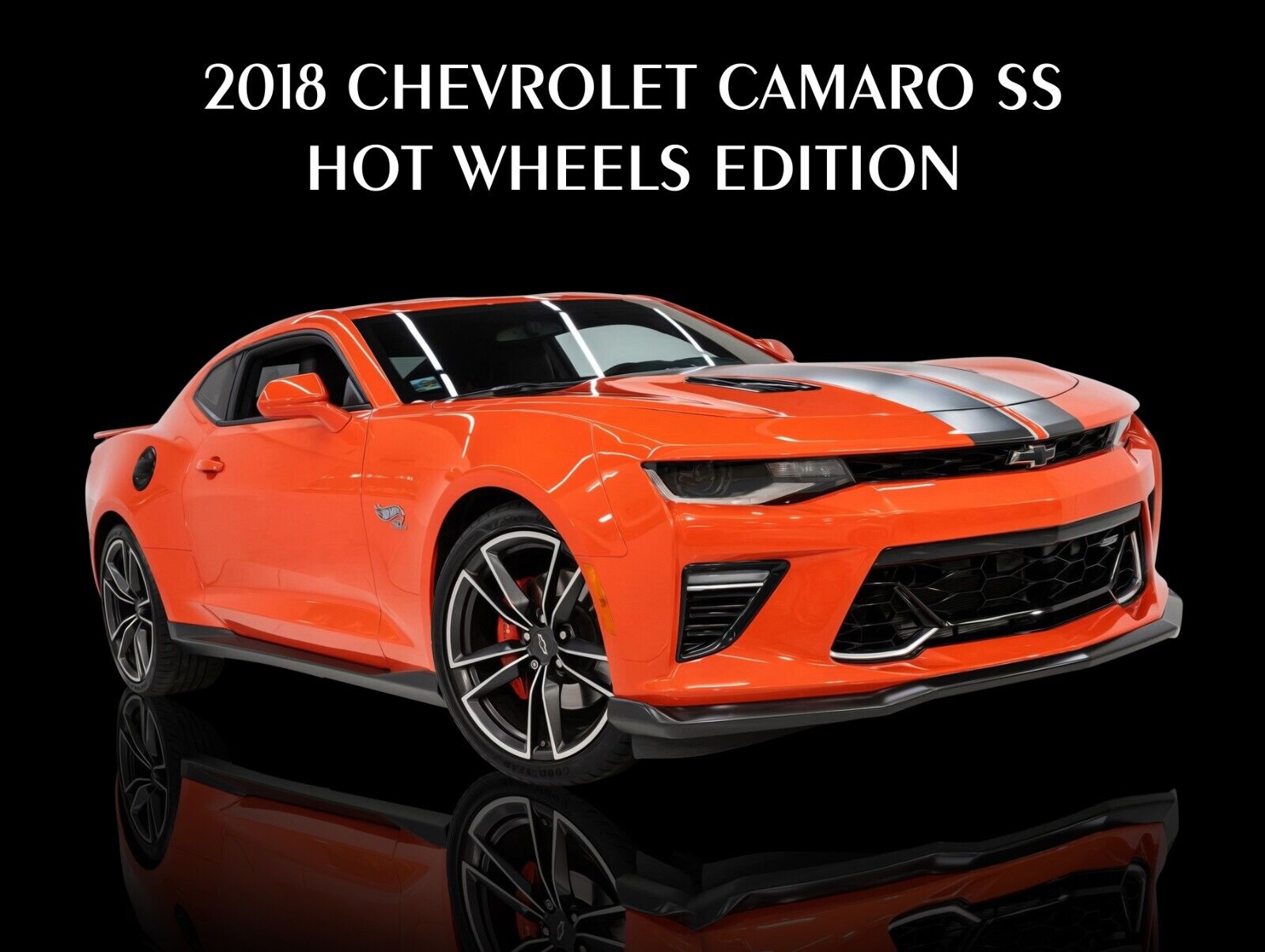 2018 Chevrolet Camaro NEW METAL SIGN: Hot Wheels Edition in Orange & Black