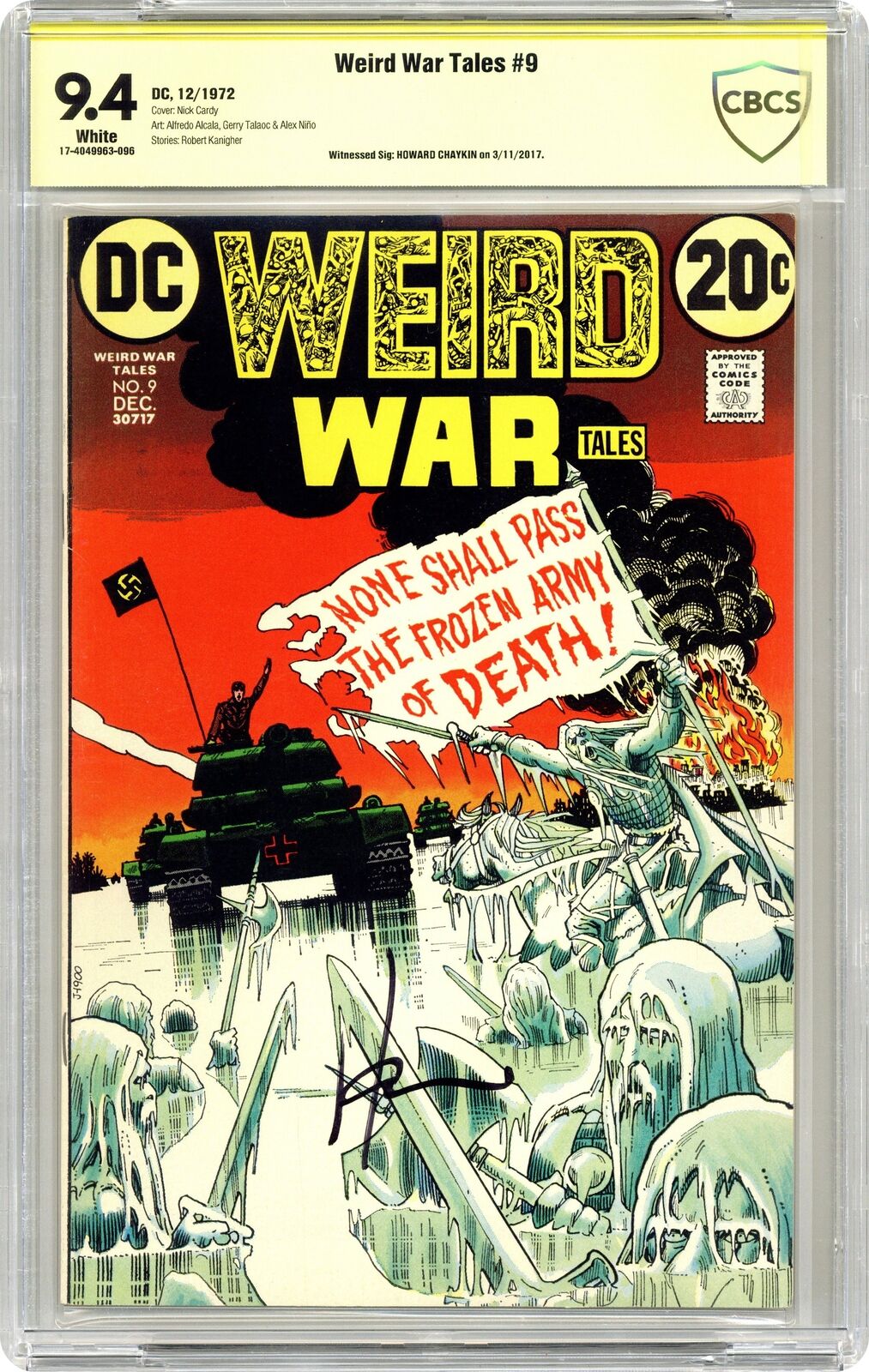 Weird War Tales #9 CBCS 9.4 SS Howard Chaykin 1972 17-4049963-096