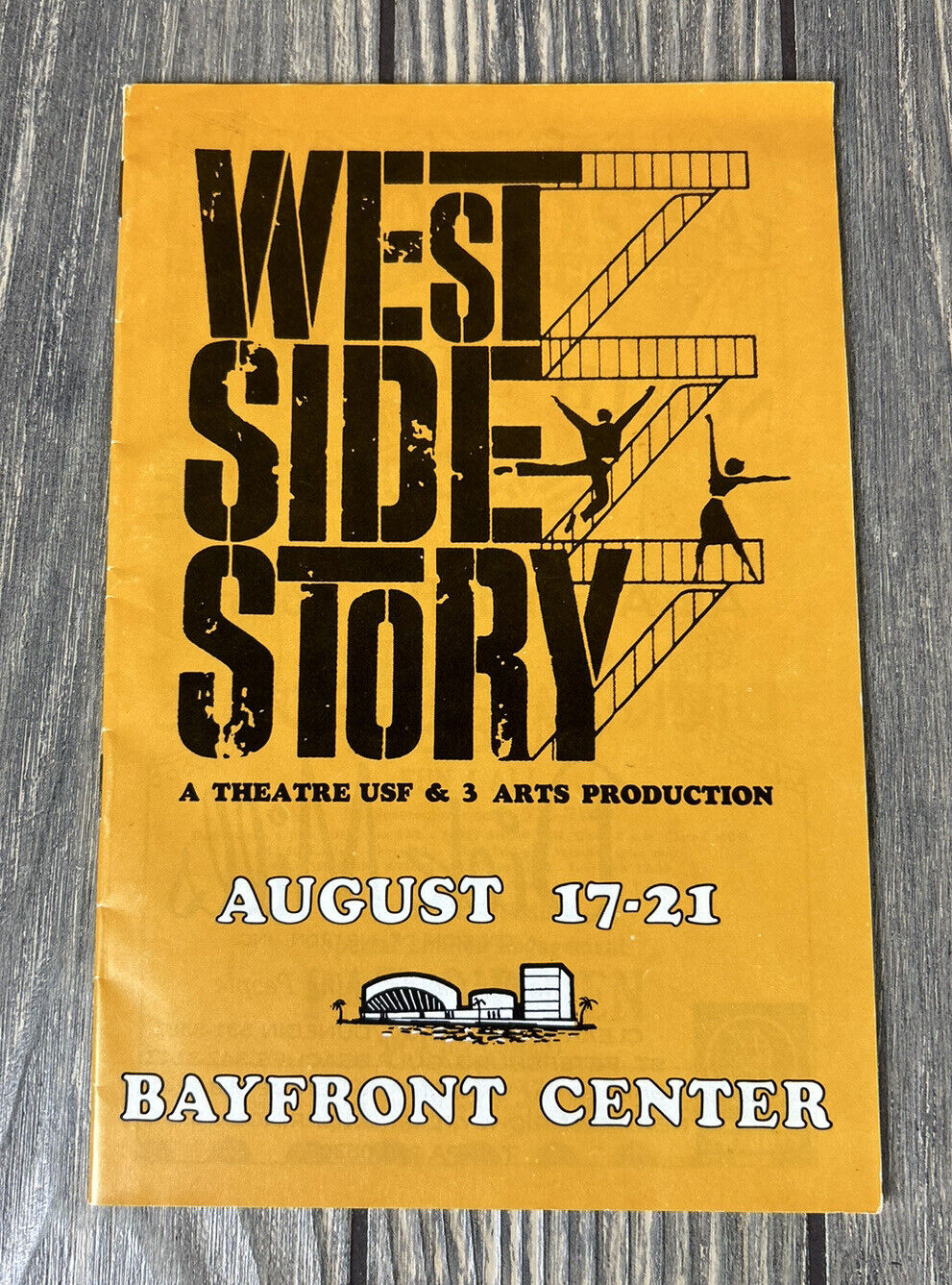 Vintage West Side Story Program August 17-21 Bayfront Center 