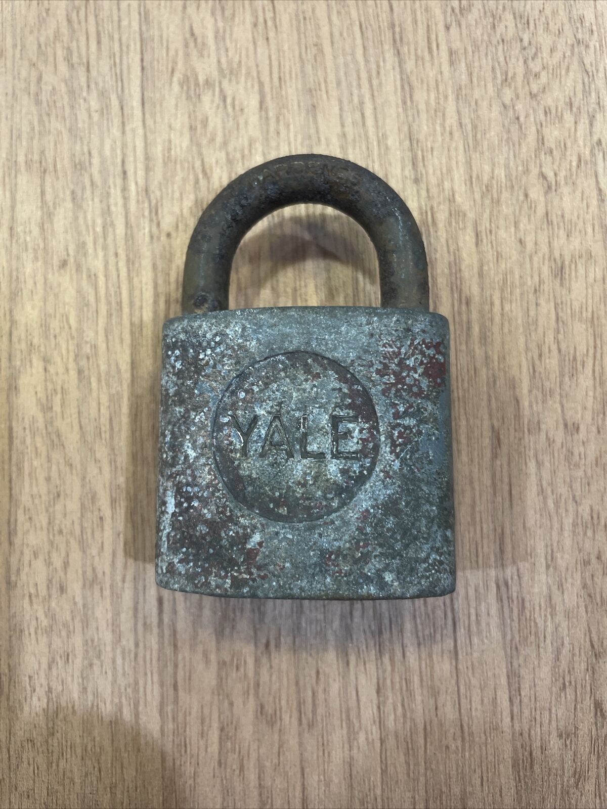 Vintage Yale Red Metal Padlock Made in the USA