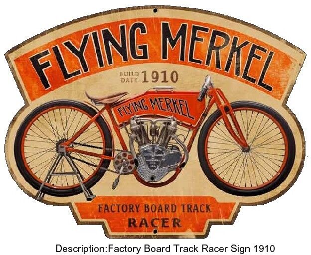 The Flying Merkel Vintage Motorcycle Custom Tee Shirts Vintage Brochures Designs