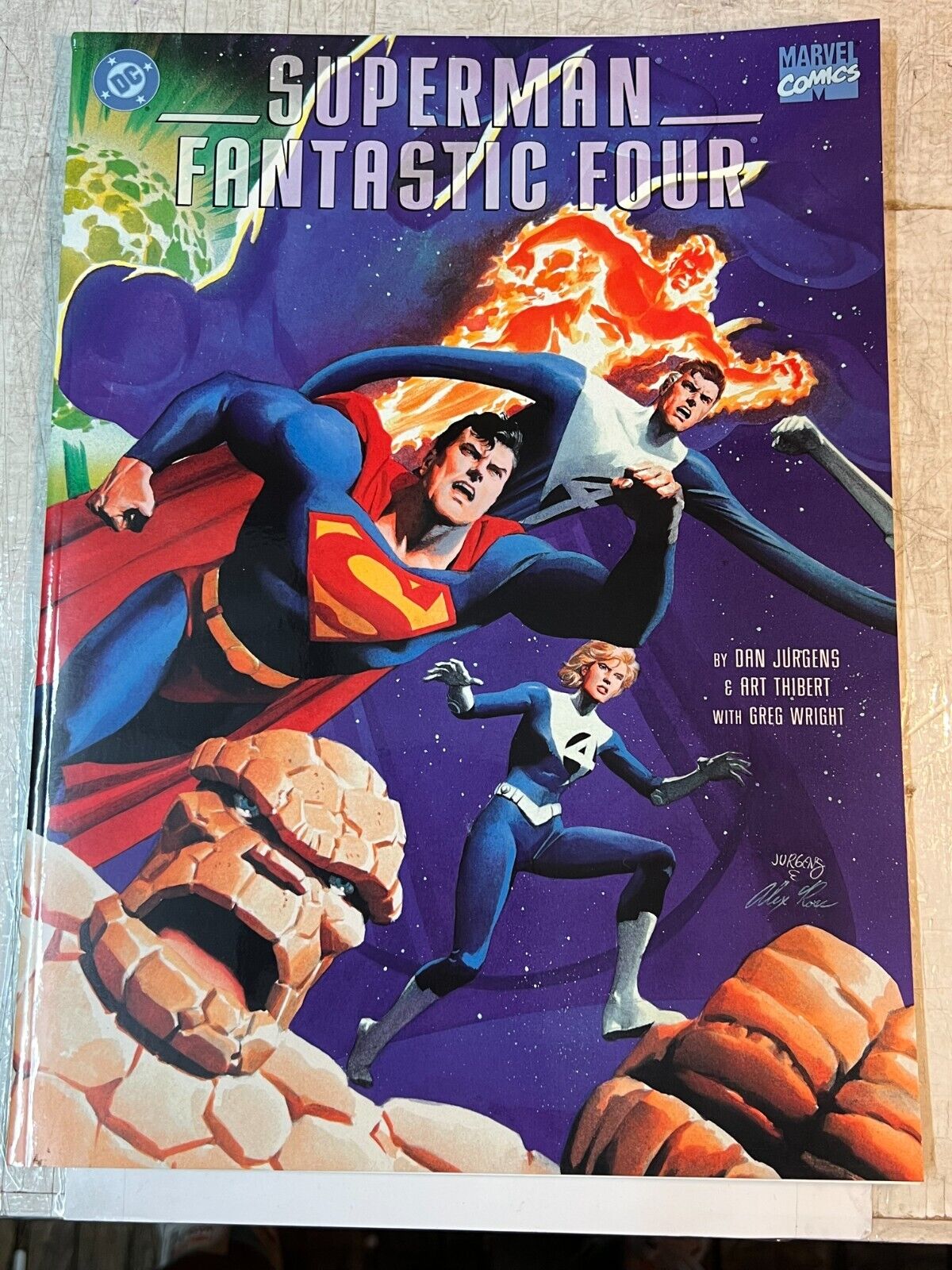 Superman Fantastic Four Treasury Edition 1999 DC Marvel Infinite Destruction | C