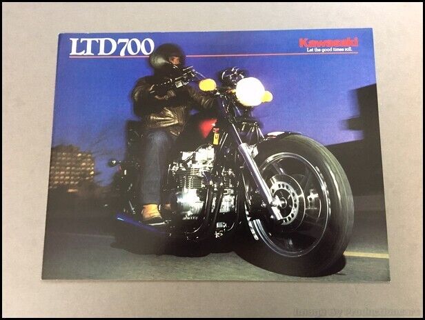 1984 Kawasaki LTD700 Motorcycle Bike Vintage Sales Brochure Folder    Specs