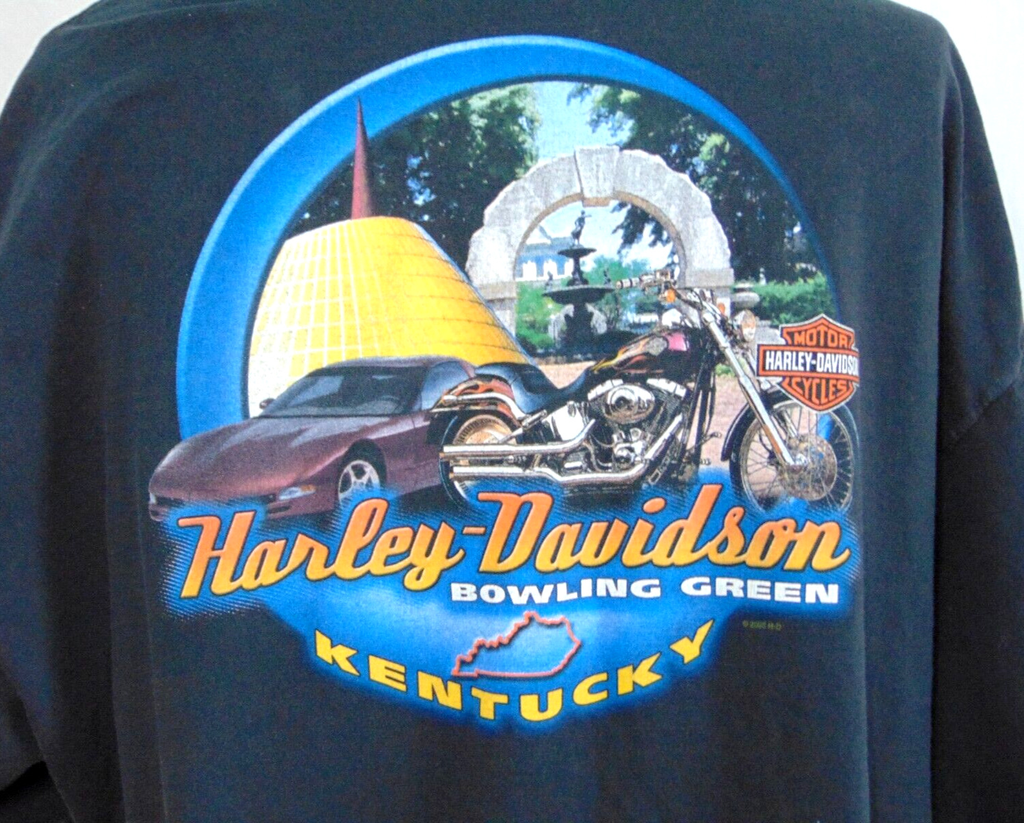 Harley-Davidson Brand T-Shirt Tee Mens 4XL Black Bowling Green Kentucky Freedom
