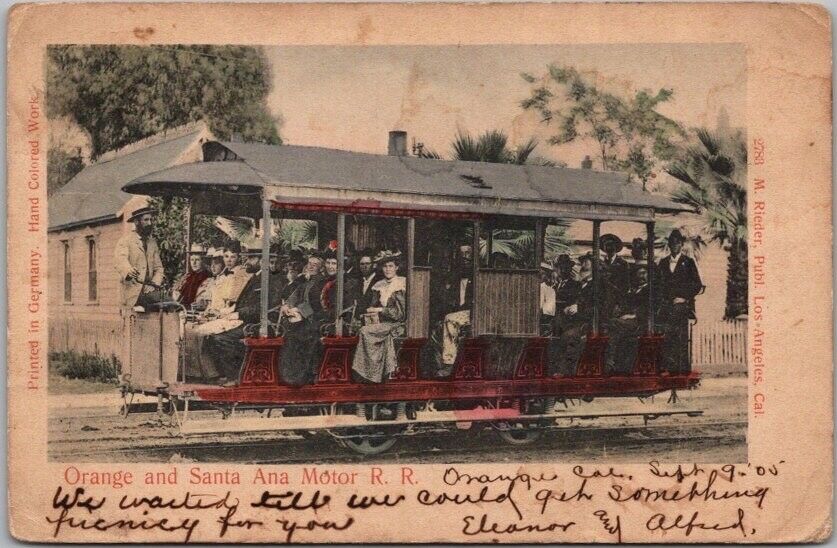 1905 ORANGE COUNTY CA Hand-Colored Postcard \