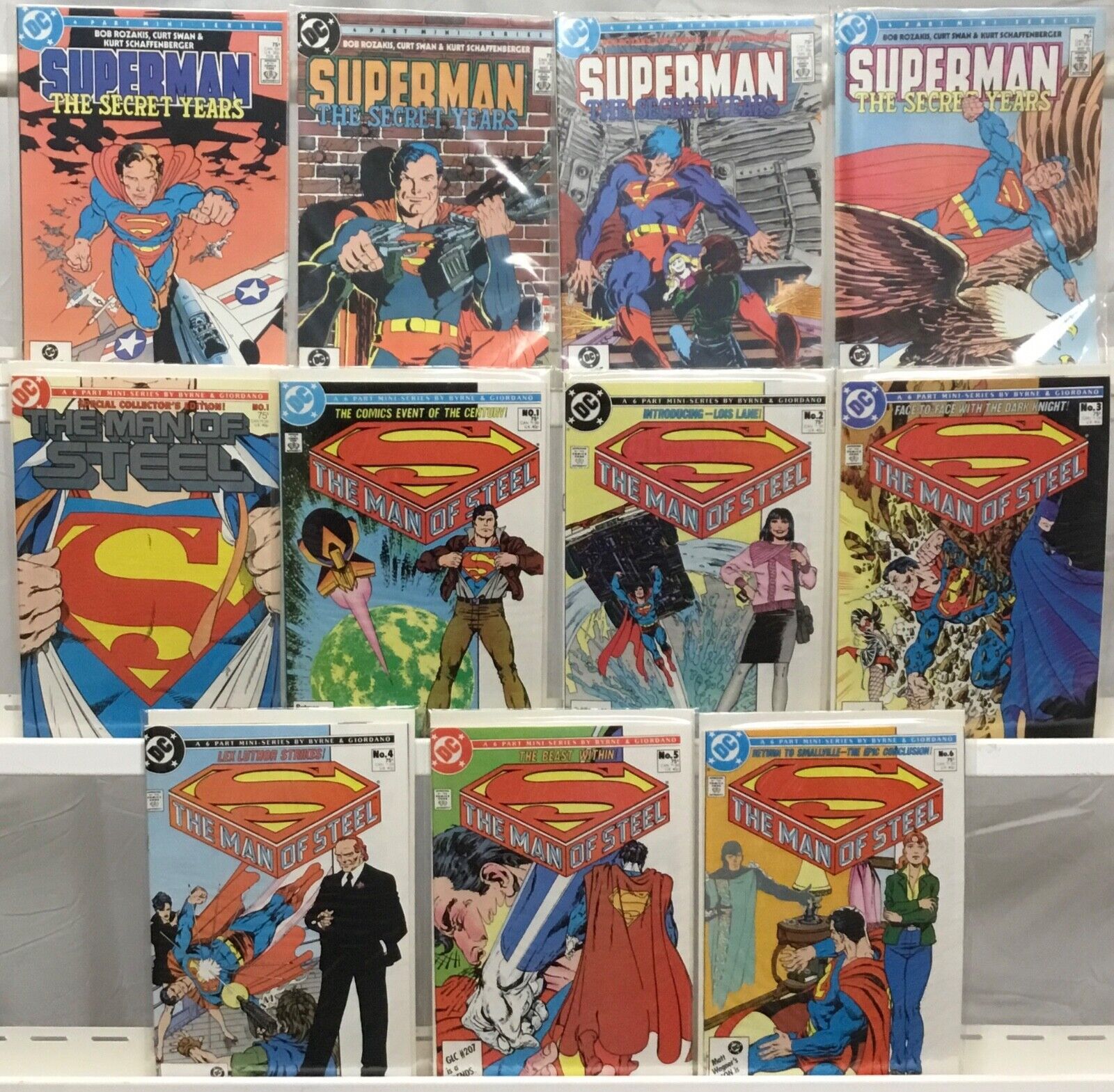 DC Comics Superman The Secret Wars / Superman The Man of Steel Complete Sets
