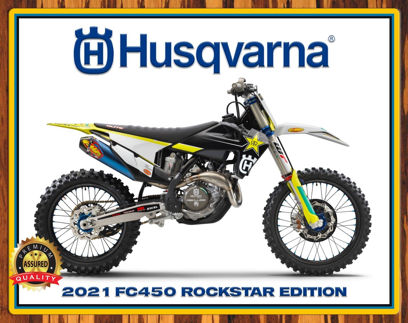 Husqvarna - FC450 Rockstar Edition - Motocross - 2021 - Metal Sign 11 x 14