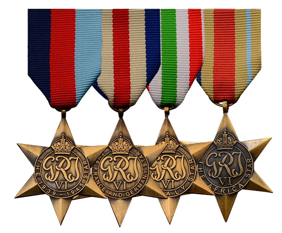 WW2 Britain The 1939-1945 Star Medal Order France Germany Africa Italy Star