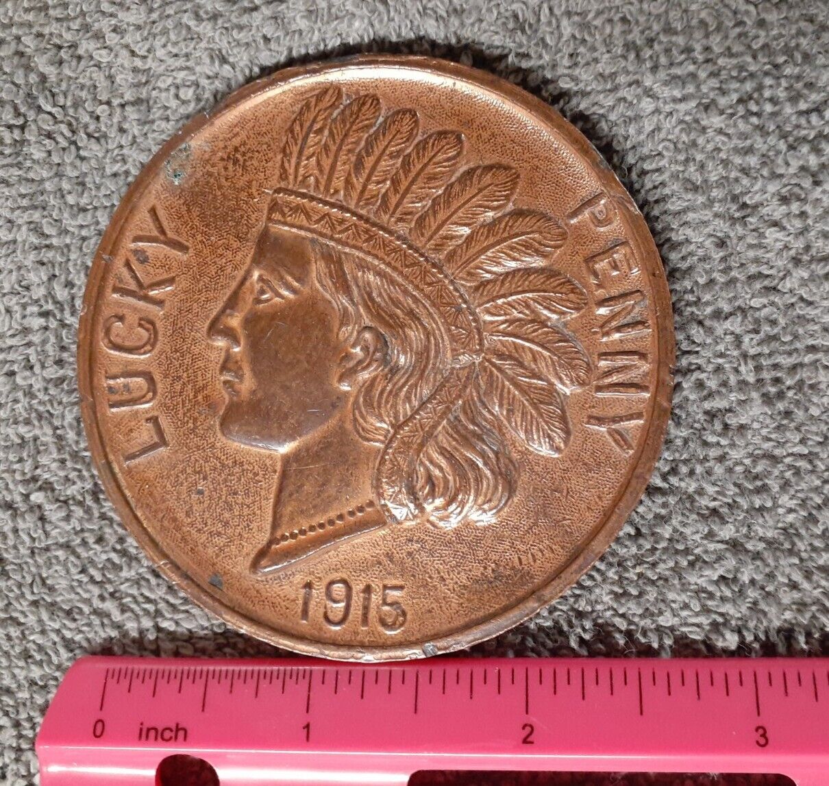 Vintage Large 1915 Lucky Indian Penny, Portland