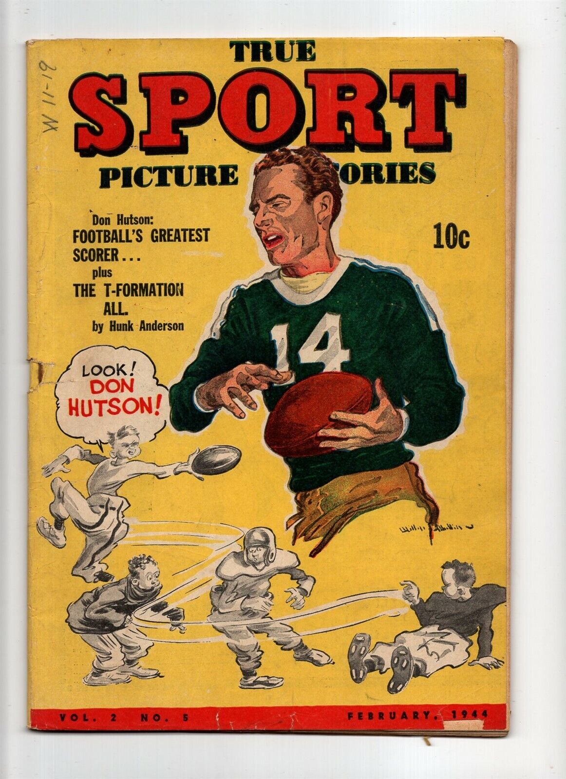 True Sport Picture Stories v2 #5 VINTAGE Street and Smith Comic Golden Age 10c