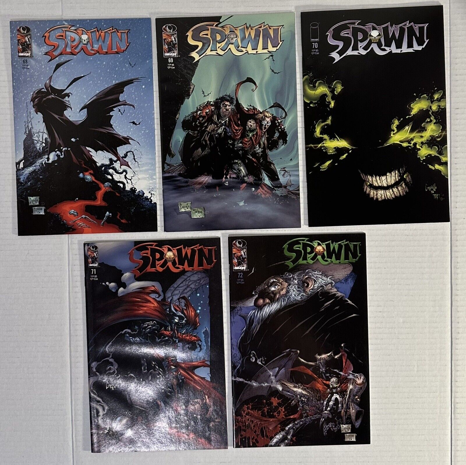 Spawn 68,69,70,71,72.  Image Comics