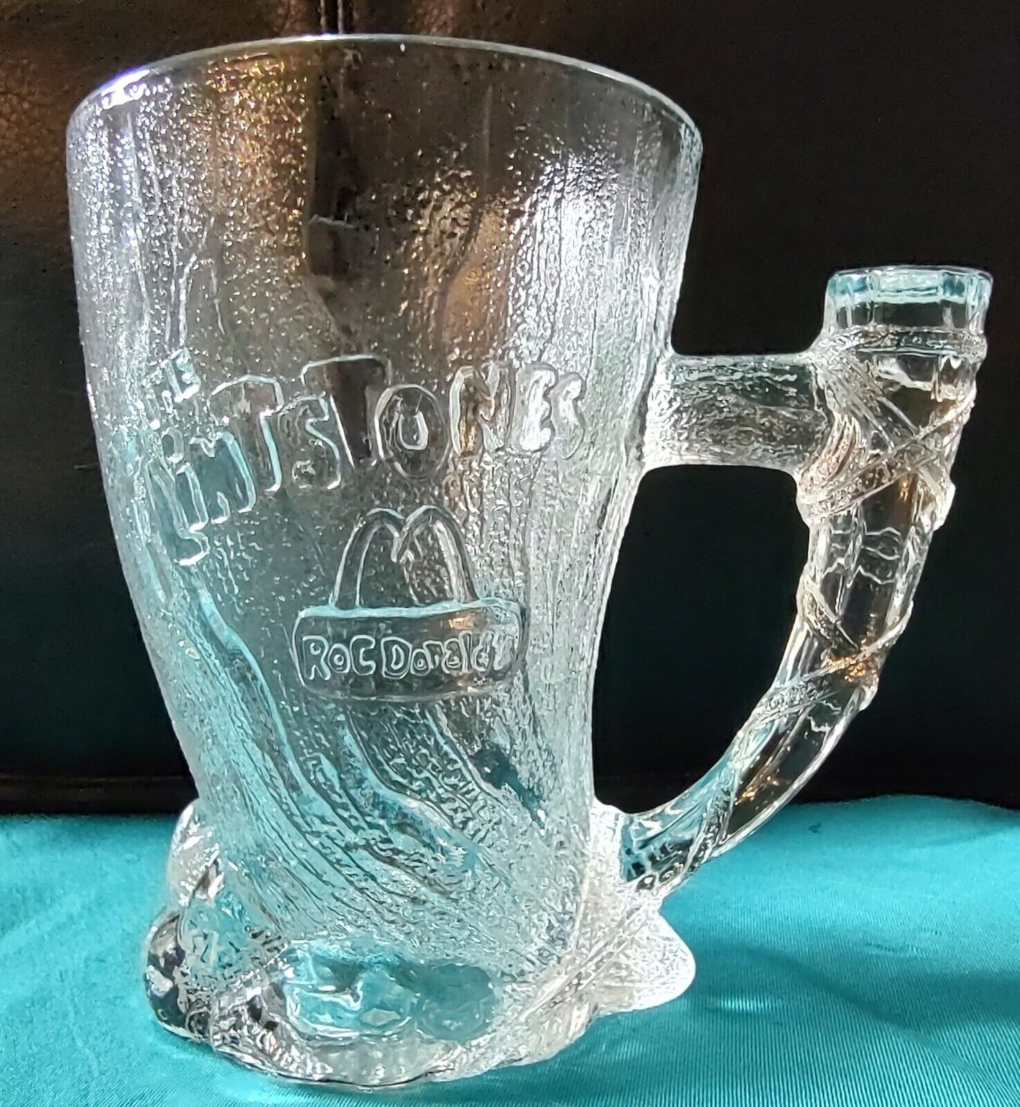 McDonalds Promotion - Vintage 1993, Flintstone Movie, Full Set of 4 Glass Mugs