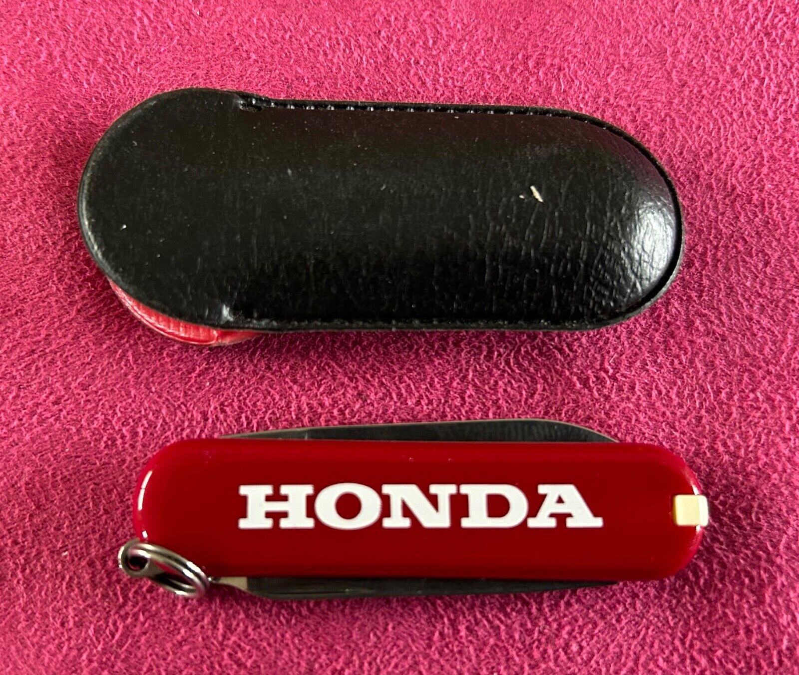 Honda vintage advertising gift with motor bike in original case, showroom