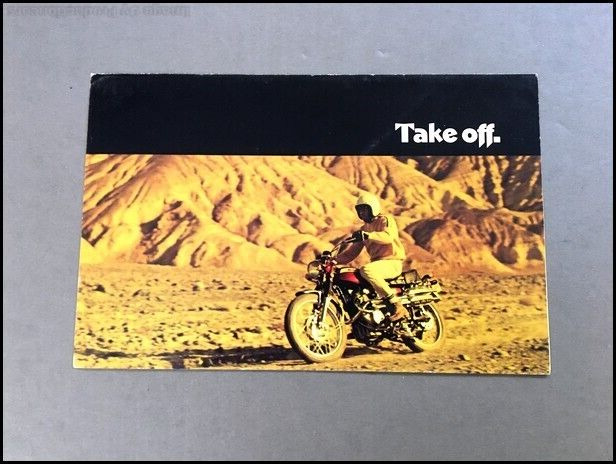 1970 Honda CL-350 K2 Scrambler 350 Motorcycle Bike Vintage Brochure Folder