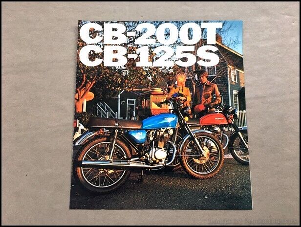 1976 Honda CB-200T CB-125S Motorcycle Bike Vintage Sales Brochure Spec Folder