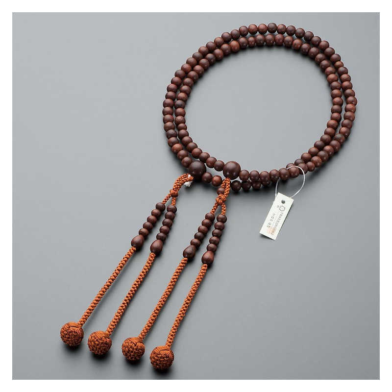 Japanese Shingon Buddhism Official Form Prayer Beads for Men Shitan Matte Japan