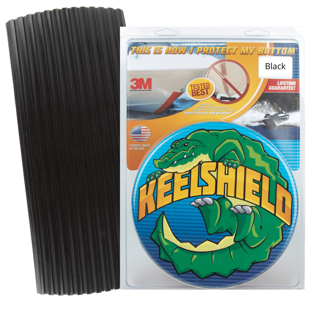 OB Gator KeelShield Guard 6' Helps Prevent Damage, Scars and Scratches, Black