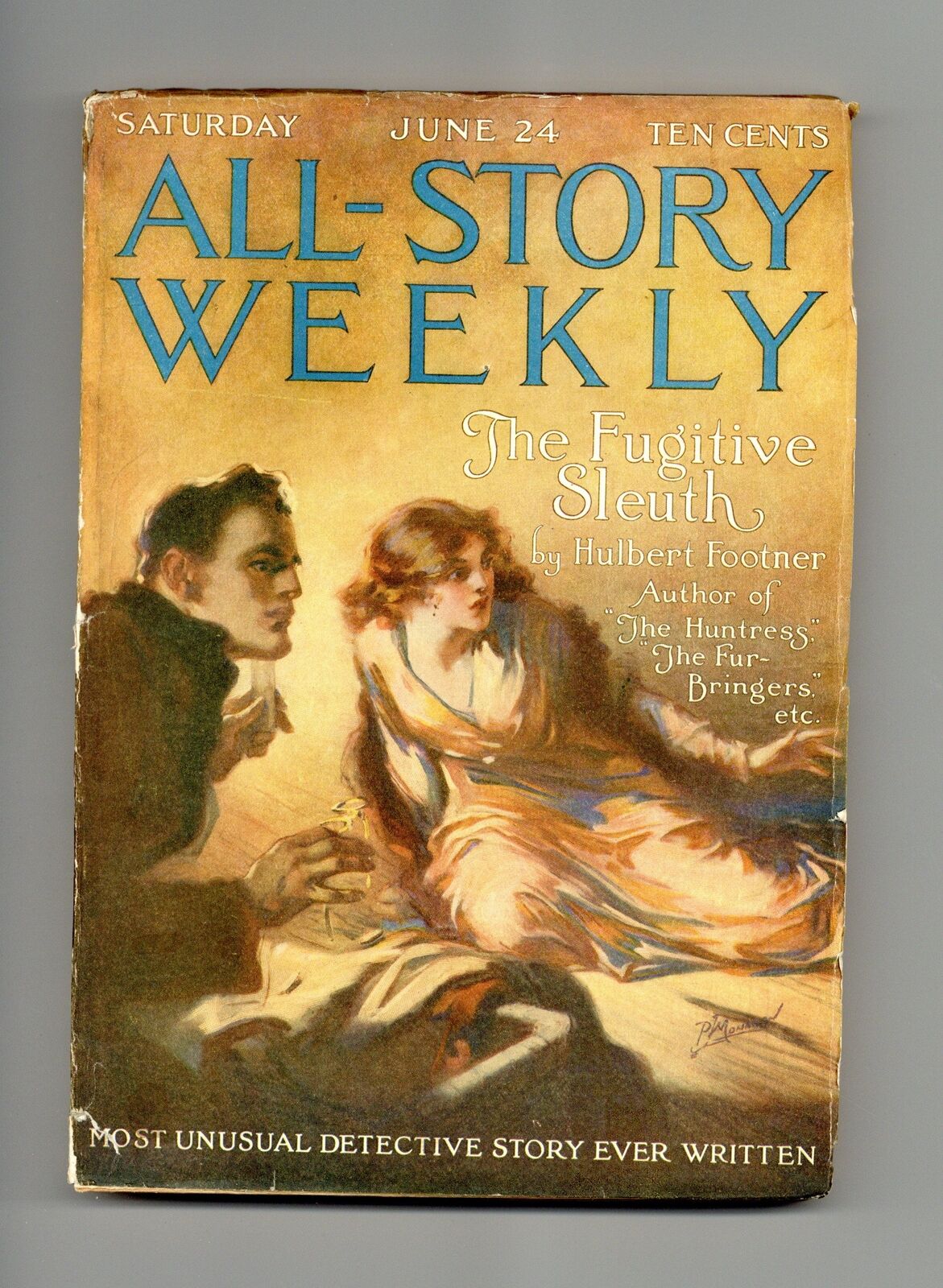 All-Story Weekly Pulp Jun 24 1916 Vol. 59 #3 VG