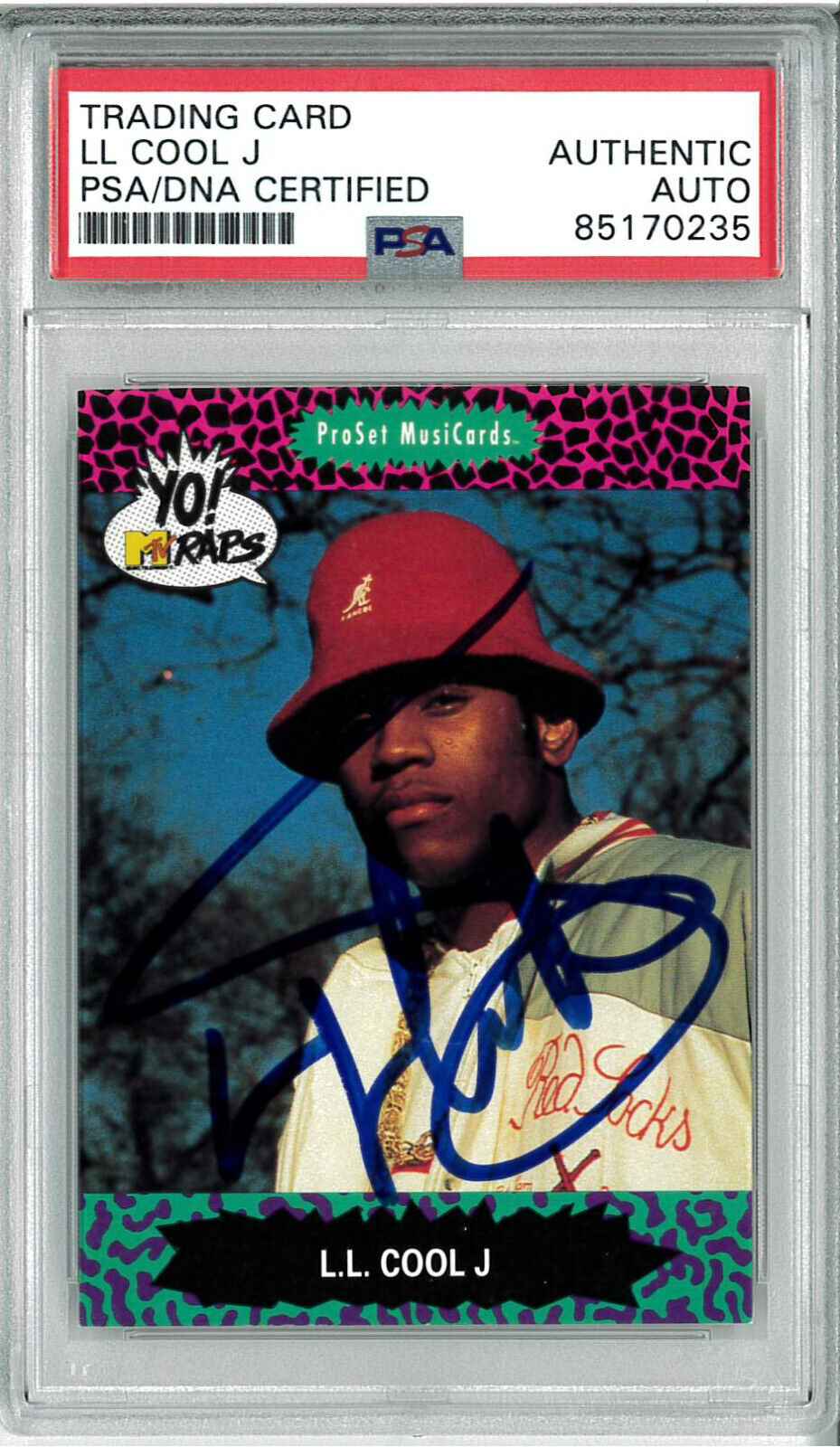 LL Cool J Signed Autograph Slabbed 1991 Yo MTV Raps Card PSA DNA The GOAT