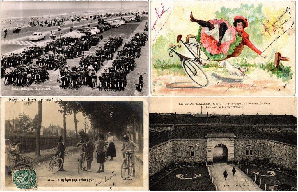 Vintage CYCLING BICYCLE SPORT11 Postcards Pre-1950 (L3589)