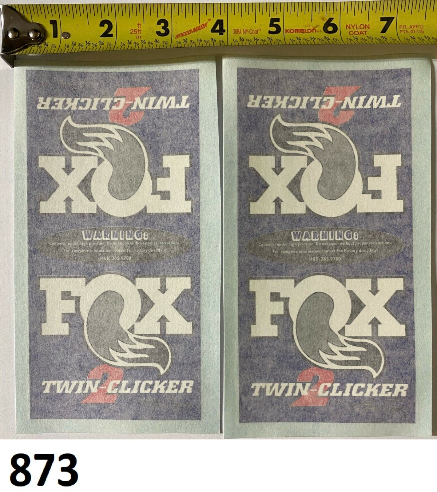 VMX Fox Blue Twin-Clicker Vintage RM YZ KX CR 125 250 360 400 500 MX set of 2