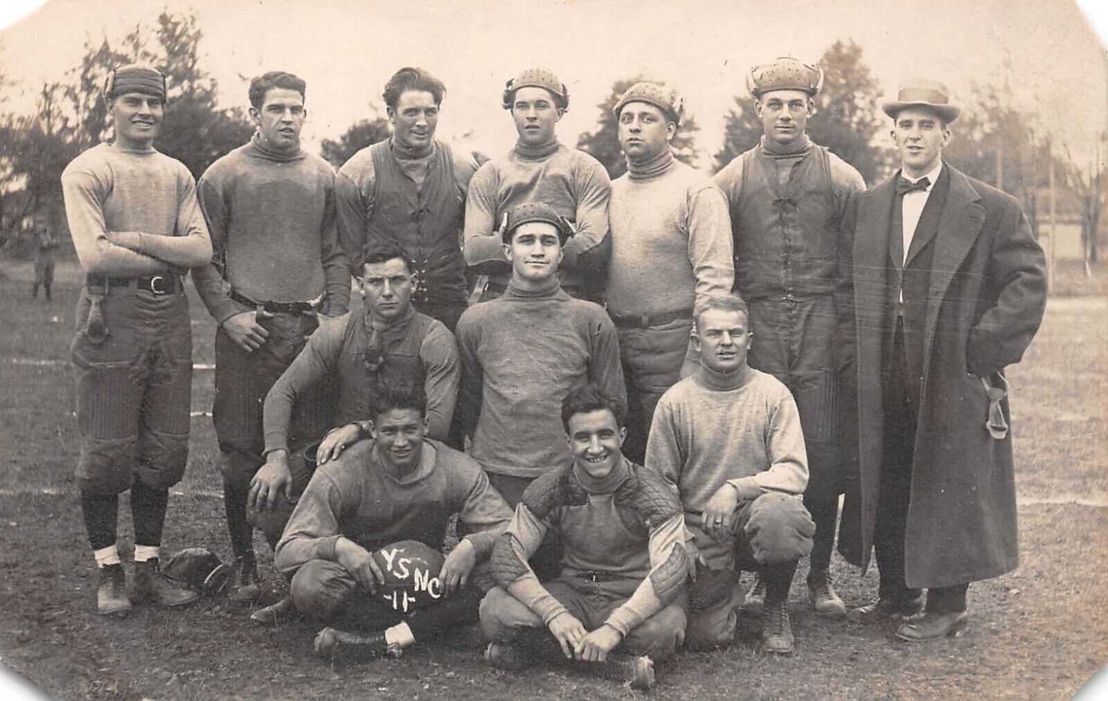 RPPC Richmond Michigan Football Team 1911 Photo Postcard 9303
