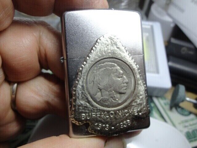 Rare 2015 Indian Arrowhead Buffalo Nickle  Emblem Zippo Lighter