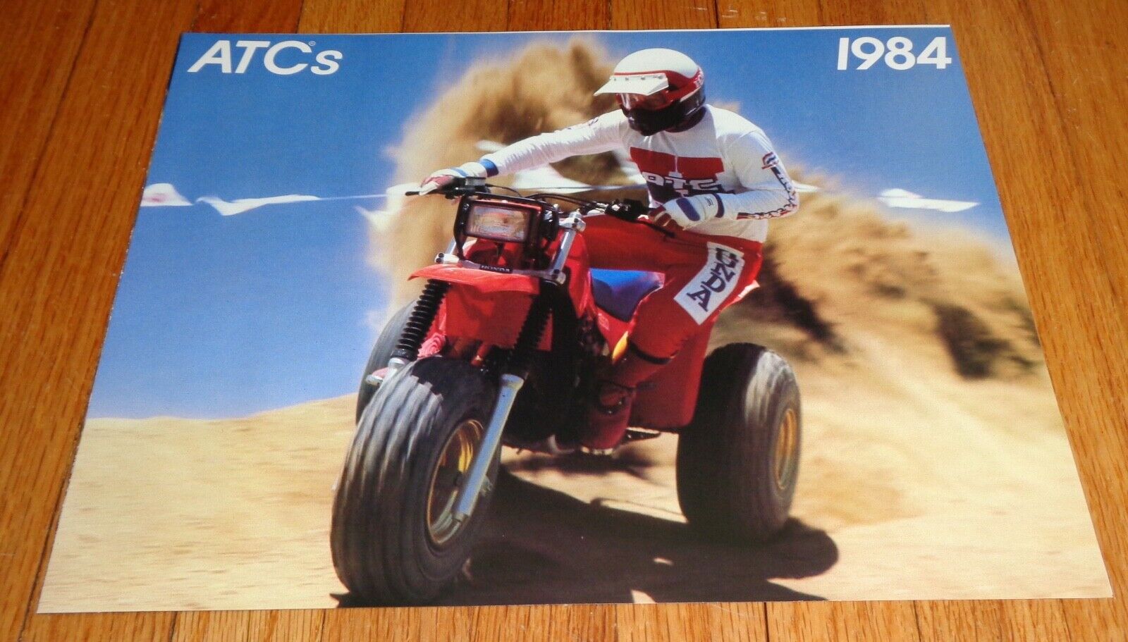Original 1984 Honda ATC Full Line Sales Brochure 250R 200 110 Big Red Odyssey