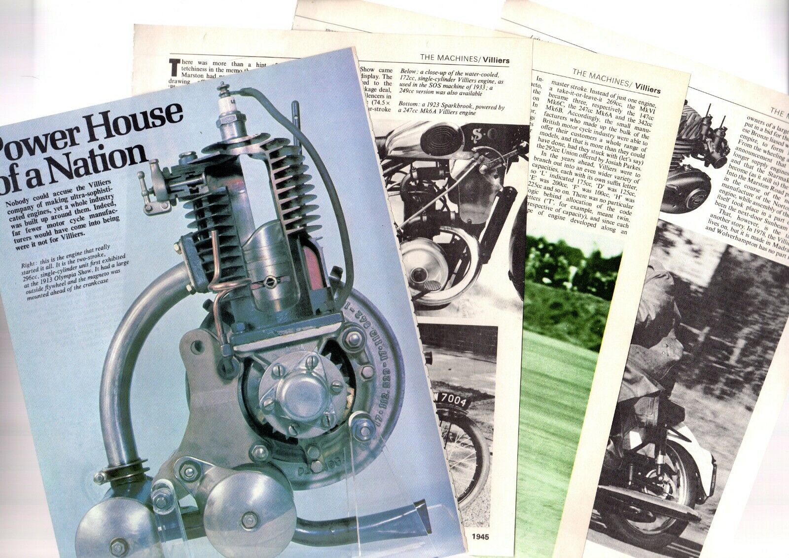 Old VILLIERS MOTORCYCLE ENGINE Article / Photos / Picture\'s
