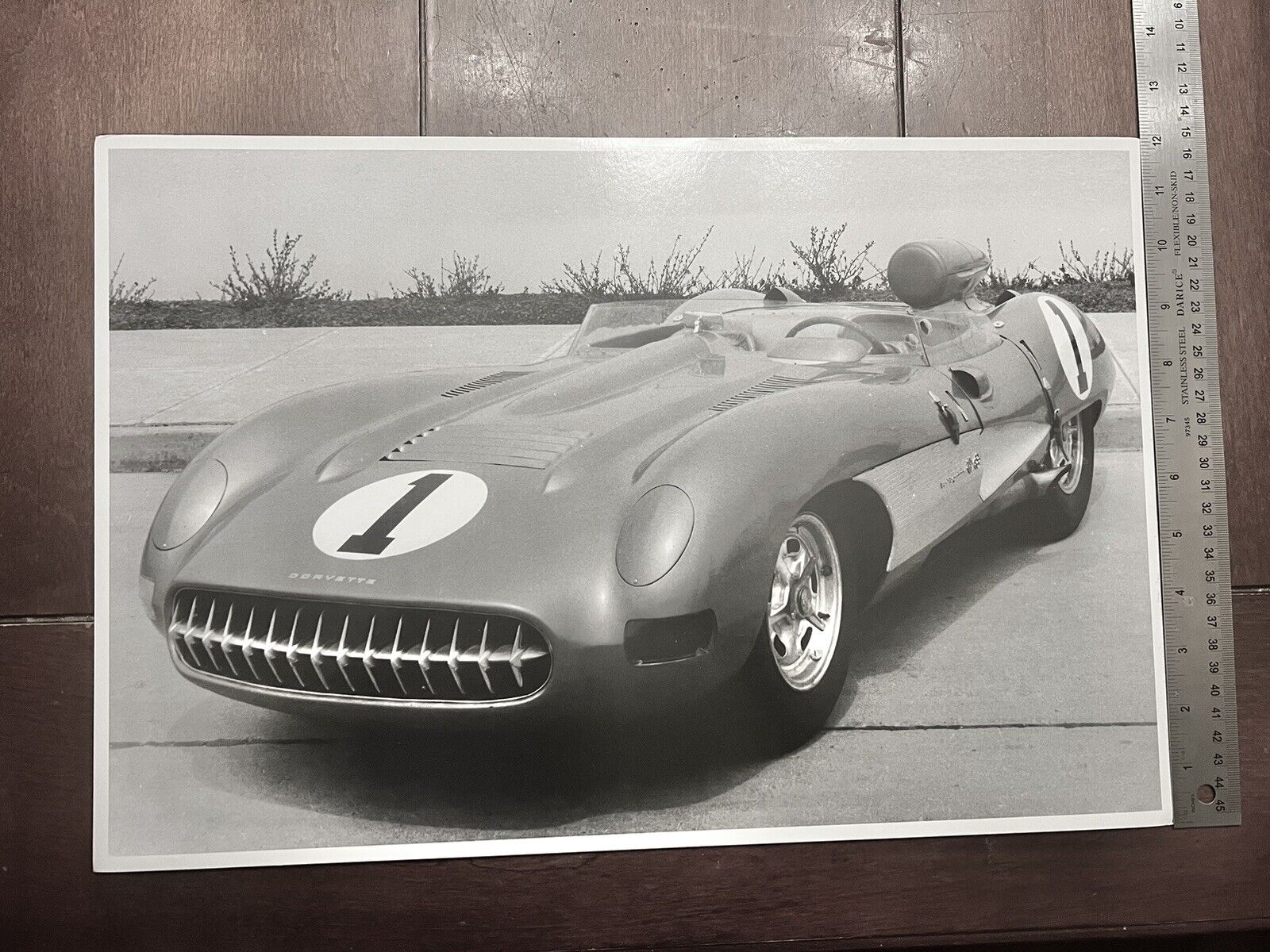 Xtrmly Rare LARGE Size Vintage Photo Of A Rare Corvette We’ve X Car Auto Photos